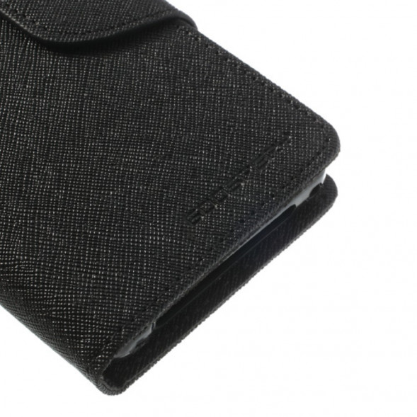 Чехол книжка с визитницей Mercury Goospery для Sony Xperia Z1 Compact D5503 (Черный)