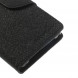 Чехол книжка с визитницей Mercury Goospery для Sony Xperia Z1 Compact D5503 (Черный)