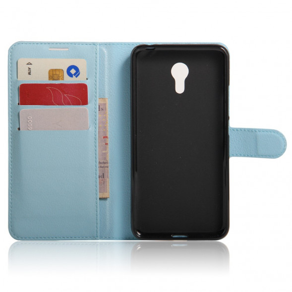 Чехол с визитницей для Meizu M3 / M3s mini (голубой)