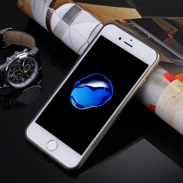 Чехол накладка Artistic Carbon для iPhone 7 (золото)