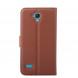 Чехол с визитницей для Huawei Y5 II (CUN-U29) / Honor 5A (LYO-L21) (коричневый)