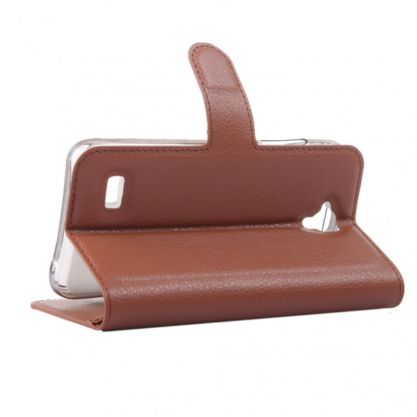 Чехол с визитницей для Huawei Y5 II (CUN-U29) / Honor 5A (LYO-L21) (коричневый)