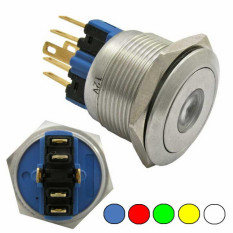 Кнопка антивандал. GQ22-11D/Y on-(off)+off-(on)