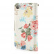 Чехол книжка Flower Cloth для iPhone 4/4S (белый)