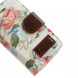 Чехол книжка Flower Cloth для iPhone 4/4S (белый)