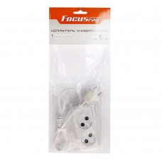 Удлинитель электрический Focusray У10-0001, 3.0м, 2 розетки