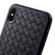 Плетеный чехол для iPhone XS Max (черный)
