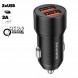 Автомобильное зарядное устройство BOROFONE BZ19B Wisdom 2xUSB, 3A, QC3.0 (черный)