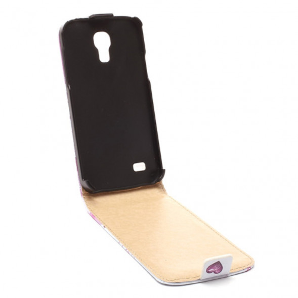 Чехол флип с рисунком для Samsung Galaxy S 4 mini i9190 (Два сердца)