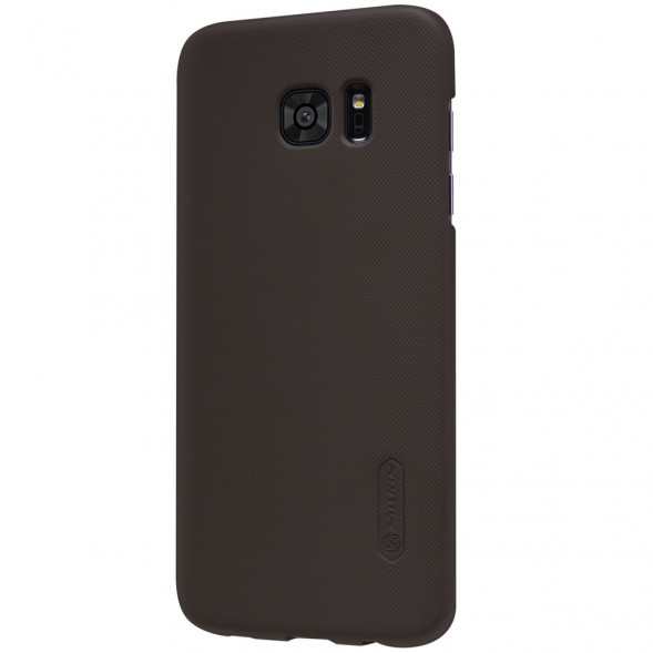 Пластиковый чехол накладка Nillkin для Samsung Galaxy S7 Edge G935 (Коричневый)