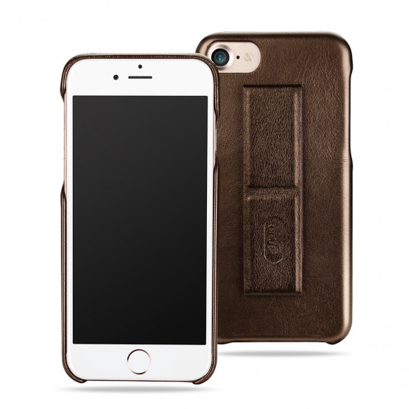 Чехол Lenuo Lucky с подставкой для iPhone 7 (Коричневый)