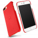 Кожаная накладка чехол LENUO для iPhone 7 Plus (Красный)