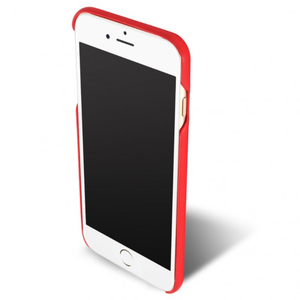 Кожаная накладка чехол LENUO для iPhone 7 Plus (Красный)