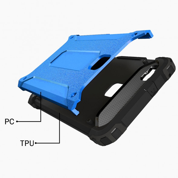 Чехол накладкой Armor для Huawei P9 Lite (Голубой)