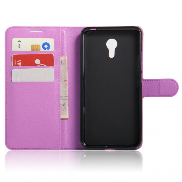 Чехол с визитницей для Meizu M3 / M3s mini (фиолетовый)