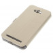 Чехол книжка с окном информации для Asus Zenfone Max (ZC550KL) (Бежевый)