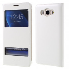 Чехол с окнами информации для Samsung Galaxy J7 (2016) SM-J710F (Белый)