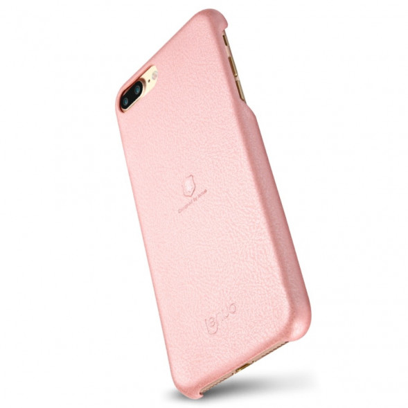 Кожаная накладка чехол LENUO для iPhone 7 Plus (Розовый)