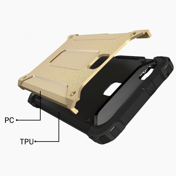 Чехол накладкой Armor для Huawei P9 Lite (Золотой)