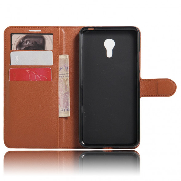 Чехол с визитницей для Meizu M3 / M3s mini (коричневый)