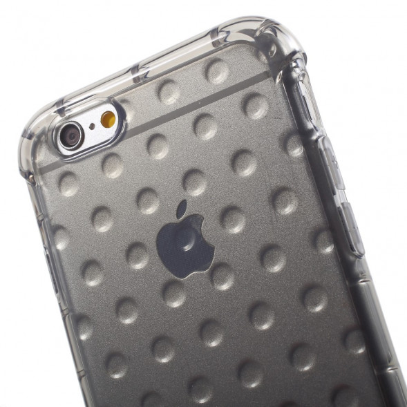 3D Чехол пузыри для iPhone 6, 6S силикон (серый)