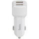 Автомобильная зарядка Hoco Z23 Grand Style 2xUSB, 2.4А (быстрая зарядка) (Белый)