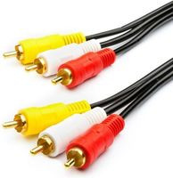 Кабель 3xRCA - 3xRCA Atcom AT0713 5.0м (чёрный)