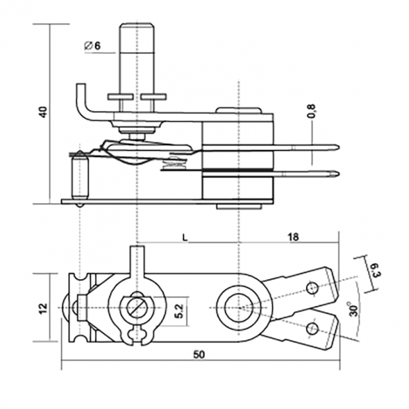 ТКР-3-0-120-16А Термостат терморегулятор регулируемый для обогревателя