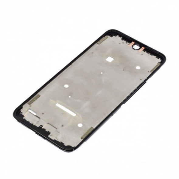 Рамка дисплея для Itel A48 (L6006) (Черная) средняя часть корпуса