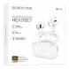 Беспроводные наушники Borofone BW59, гарнитура для iPhone, Android (Белый)