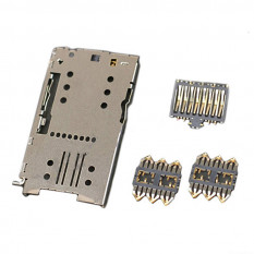 Коннектор SIM+MMC для Meizu M2 mini, M3 Max, M3 Note, M3s mini, M5, U10, U20 (2 SIM+1 MMC)