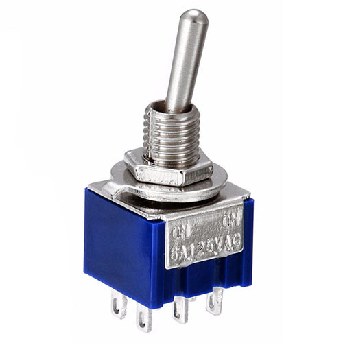 Переключатель перекидной MTS-203 6pin (3 положения)