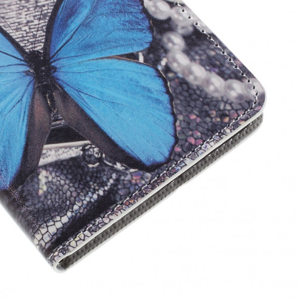 Чехол книжка с рисунком для Microsoft Lumia 850 (Бабочка)