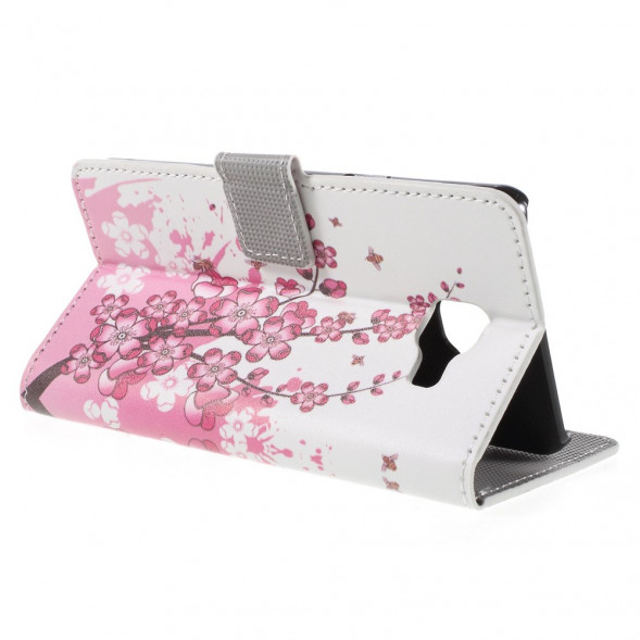 Чехол книжка с рисунком для Samsung Galaxy A5 (2016) SM-A510 (Ветка сливы)