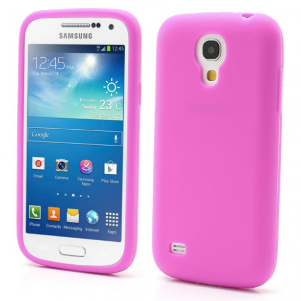 Силиконовый чехол для Samsung Galaxy S 4 mini i9190 (Розовый)