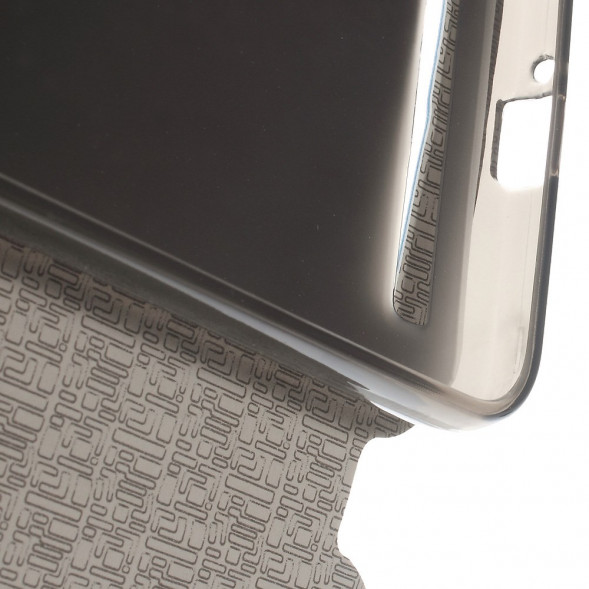 Чехол книжка с окном информации для Asus Zenfone Max (ZC550KL) (Голубой)