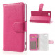 Чехол книжка с визитницей для Sony Xperia Z1 Compact D5503 (Малиновый)