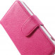Чехол книжка с визитницей для Sony Xperia Z1 Compact D5503 (Малиновый)