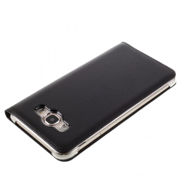 Чехол с окнами информации для Samsung Galaxy J7 (2016) SM-J710F (Черный)