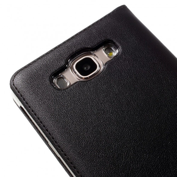 Чехол с окнами информации для Samsung Galaxy J7 (2016) SM-J710F (Черный)