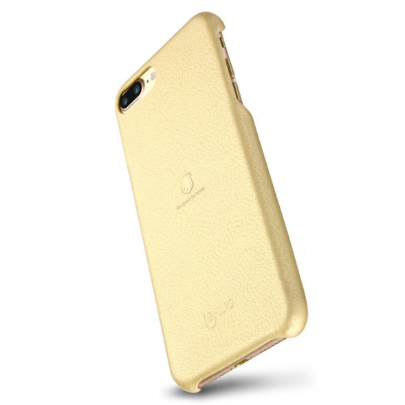 Кожаная накладка чехол LENUO для iPhone 7 Plus (Золотой)