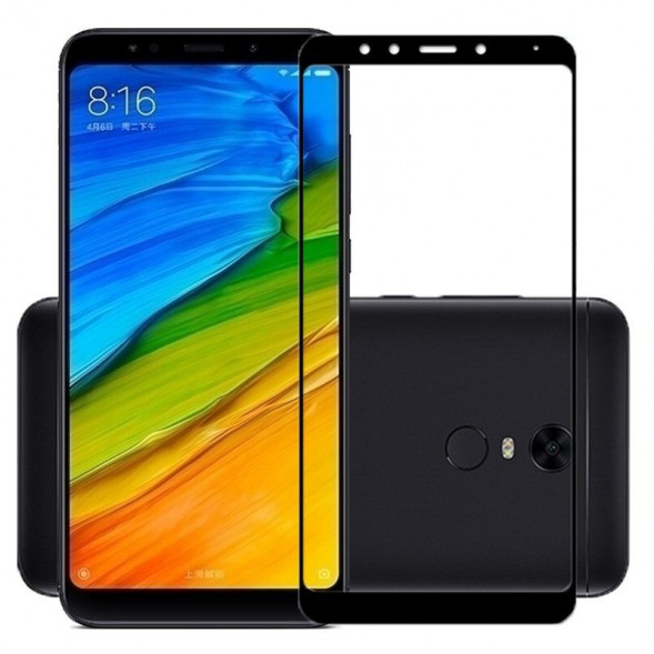 Защитное стекло 3D для Xiaomi Redmi 5 Plus (черный)