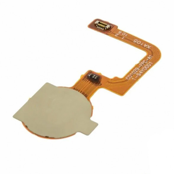 Шлейф для Realme C25 кнопка сканер отпечатка пальца (Черный)