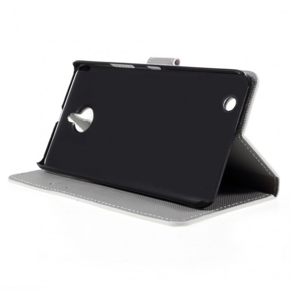 Чехол книжка с рисунком для Microsoft Lumia 850 (Две совы)