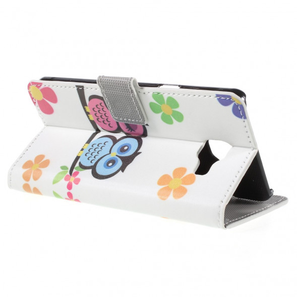 Чехол книжка с рисунком для Samsung Galaxy A5 (2016) SM-A510 (Две совы)