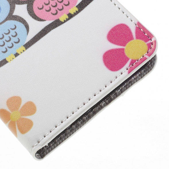 Чехол книжка с рисунком для Samsung Galaxy A5 (2016) SM-A510 (Две совы)