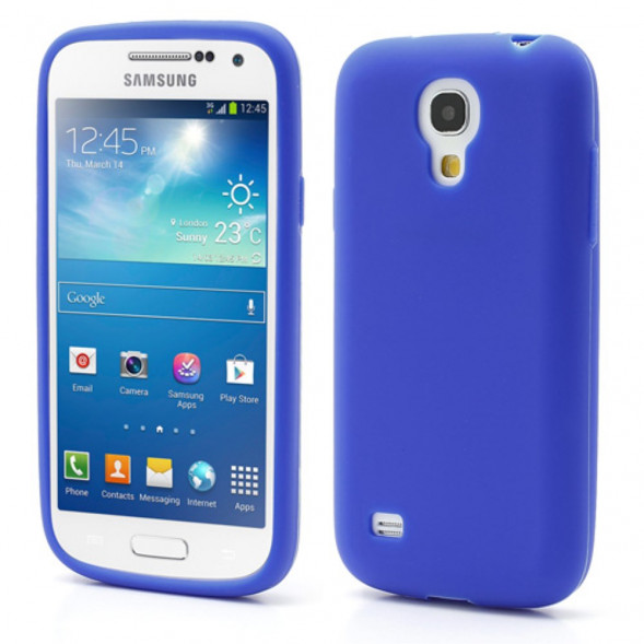 Силиконовый чехол для Samsung Galaxy S 4 mini i9190 (Синий)