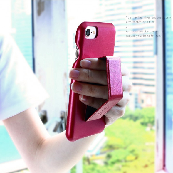 Чехол Lenuo Lucky с подставкой для iPhone 7 (Красный)