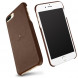 Кожаная накладка чехол LENUO для iPhone 7 Plus (Коричневый)
