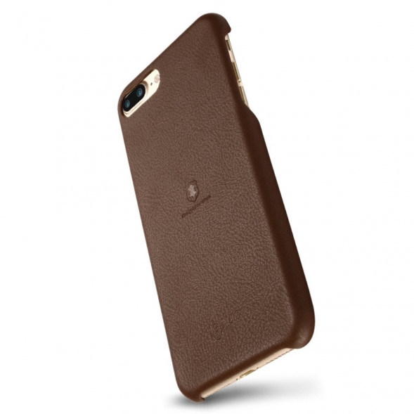 Кожаная накладка чехол LENUO для iPhone 7 Plus (Коричневый)